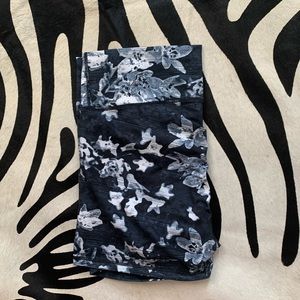 floral compression shorts